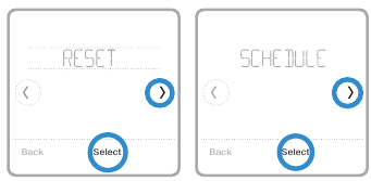 Selecionando uma op&ccedil;&atilde;o de redefini&ccedil;&atilde;o