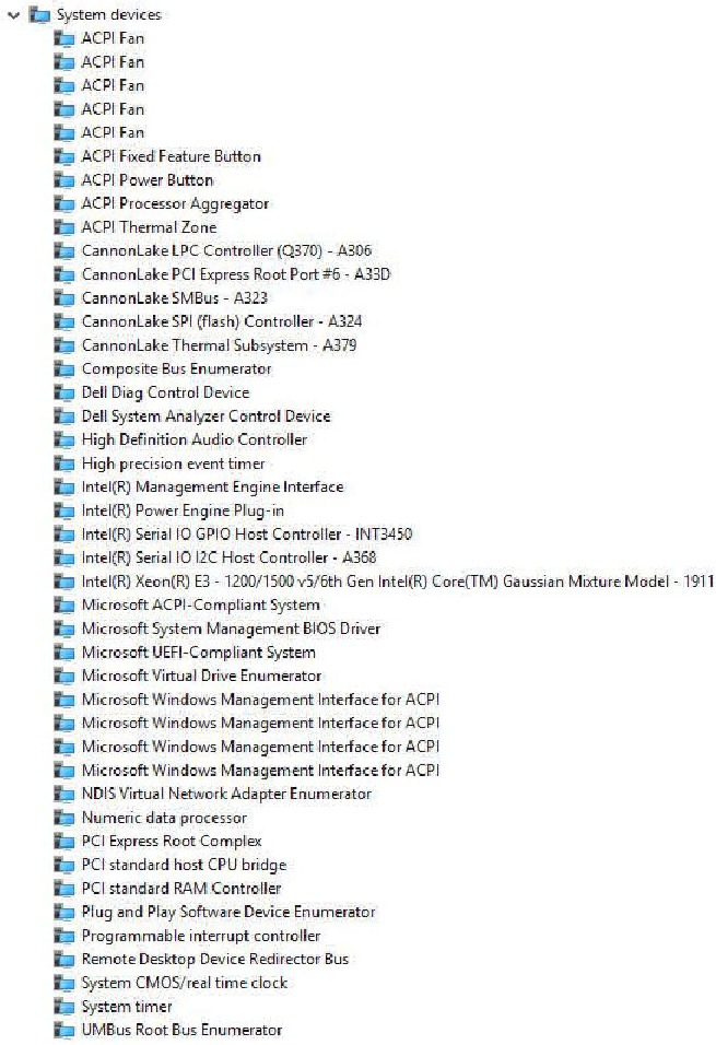 Software: comprobaci&oacute;n de los controladores de dispositivos del sistema