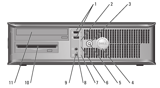 Ordenador de escritorio - Vista frontal
