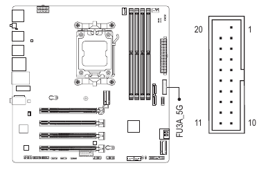 FU3A_5G (priključek USB 3.2 Gen 1)
