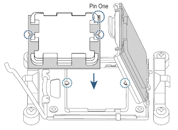 Namestitev CPU-ja - 2. korak
