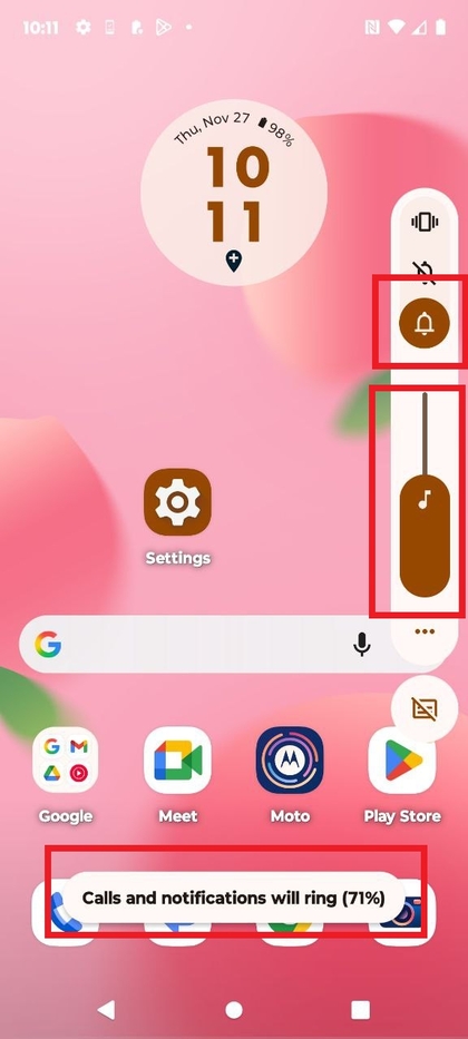 Enabling or Disabling Silent Mode on Motorola Moto G54 5G | ManualsLib
