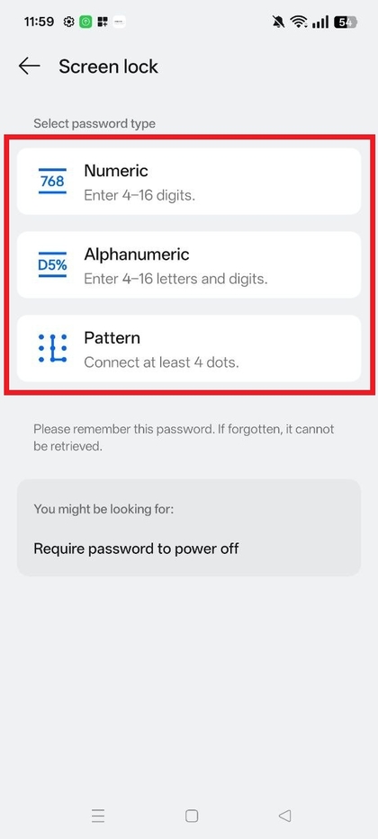 How to Set Up Screen Lock on Realme 14T 5G | ManualsLib
