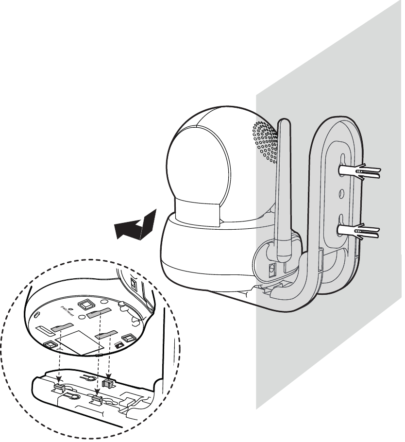Mount the camera unit - Step 3 - Example 1