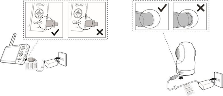 Conectar el vigilabeb&eacute;s - Paso 1