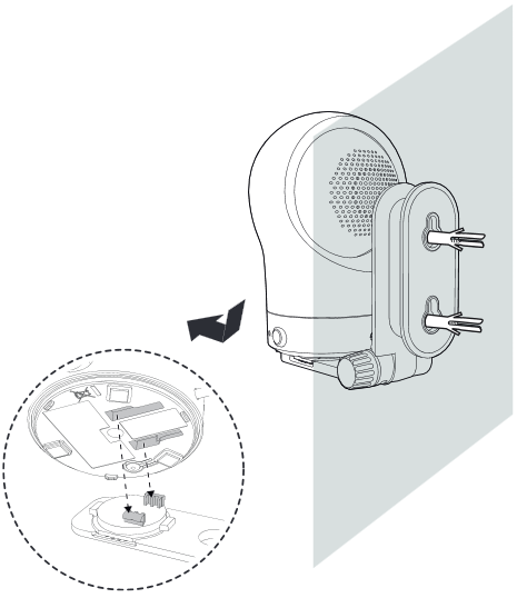 Montaje de la unidad para beb&eacute;s - Ejemplo 1