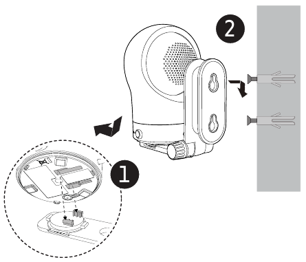 Montaje de la unidad para beb&eacute;s - Ejemplo 2