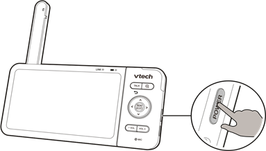 Pulse POWER hasta que aparezca la pantalla de bienvenida