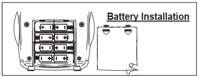 Installazione delle batterie