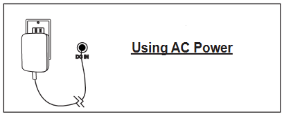 Utilizzo dell'alimentazione CA