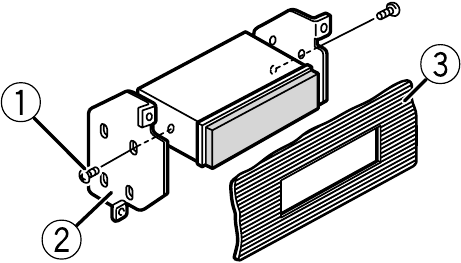 DIN-montage installatie wanneer de montagehuls niet wordt gebruikt - Stap 2