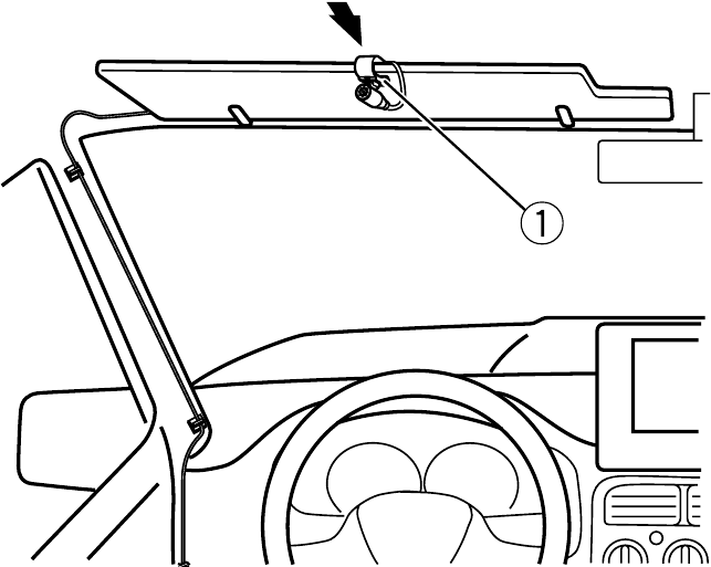 Installer le microphone sur le pare-soleil - &Eacute;tape 2