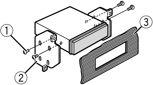 Installation sans le manchon de montage - &Eacute;tape 2
