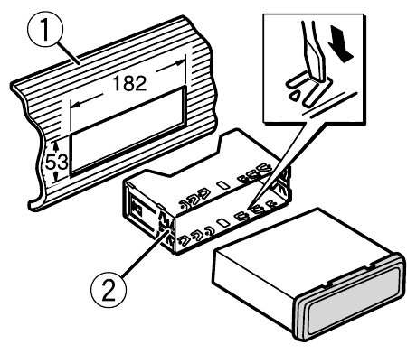 DIN-monteringsinstallasjon - Trinn 1