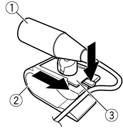 To install on the steering column - Step 1