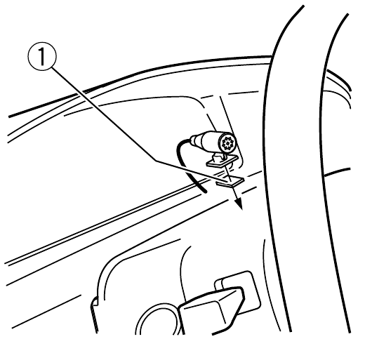 To install on the steering column - Step 2