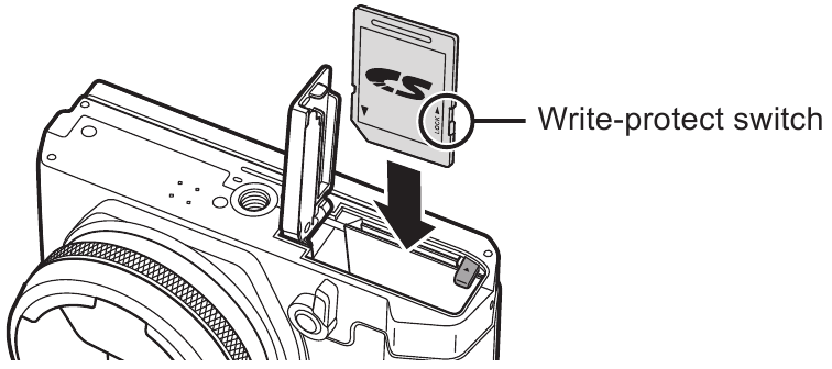 Установка и извлечение аккумулятора и карты памяти - Шаг 3