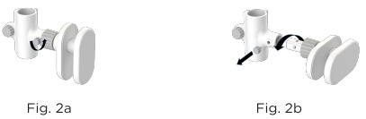 Installatie van wiegbevestiging - Stap 2