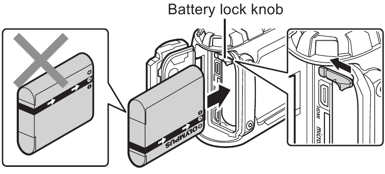 Insertion et retrait de la batterie et de la carte - &Eacute;tape 2