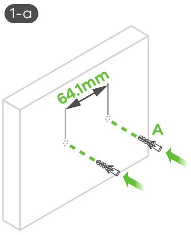Montagem na Parede / Teto - Passo 2