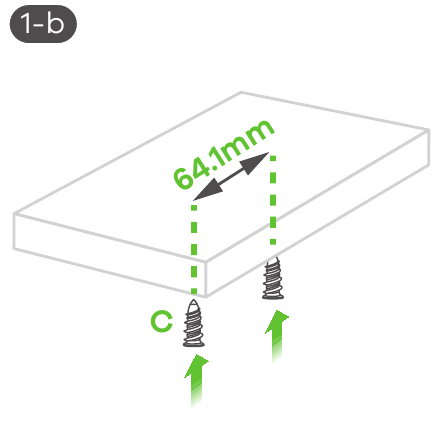 Montagem na Parede / Teto - Passo 3