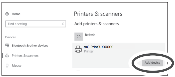 Windows - Bluetooth interface - Step 3