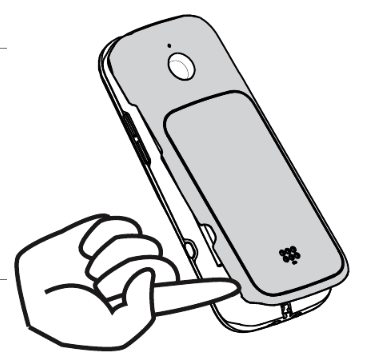 Снимите крышку аккумуляторного отсека