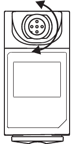 The connector block can be locked