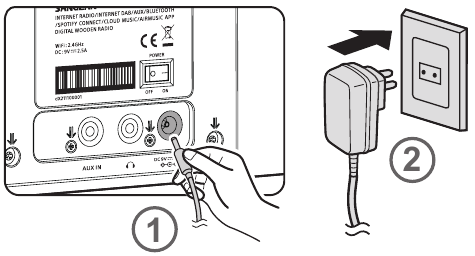 Pornirea și conectarea radioului