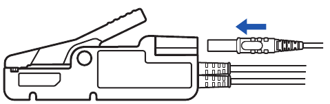 Qaytish kabelini ulash - 1-qadam
