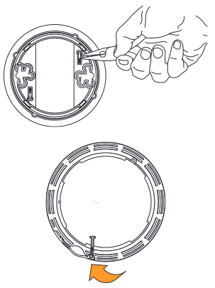 POUR VERROUILLER LE COMPARTIMENT &Agrave; PILES