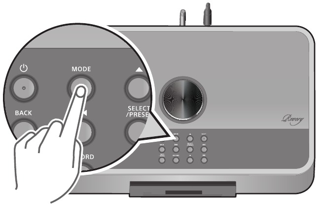 Paina ja pid&auml; Menu -painiketta painettuna
