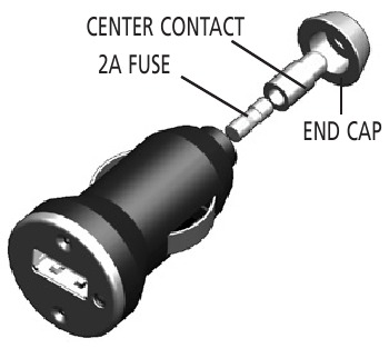 Wymiana bezpiecznika w adapterze ładującym 12V DC/USB