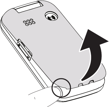 Remove the battery cover