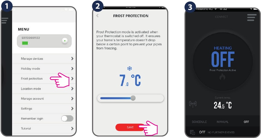 Turn on Frost Mode - Option 1
