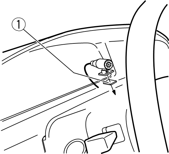 Installieren Sie das Mikrofon auf der R&uuml;ckseite der Lenks&auml;ule.