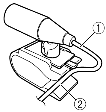 Installation an der Sonnenblende