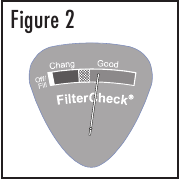 Фильтрлерді ауыстыру - FilterCheck индикаторы