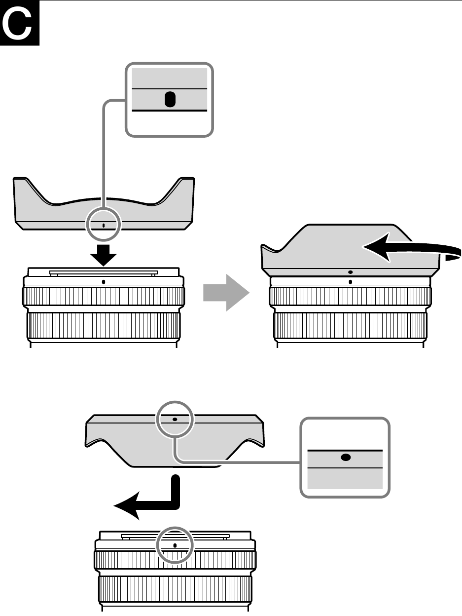Az objekt&iacute;v f&eacute;nyellenzőj&eacute;nek felhelyez&eacute;se