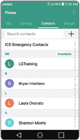 Simu na Ujumbe wa Sauti - Anwani
