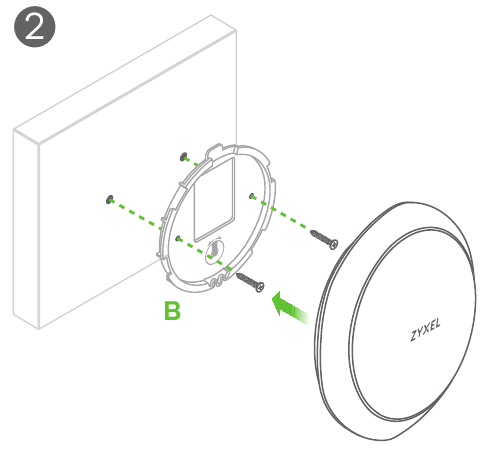 Muur / Plafondmontage - Stap 3