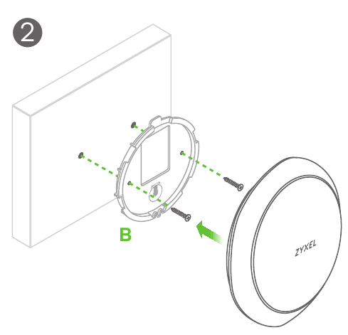 Montaža na steno / strop - 3. korak