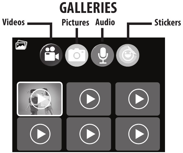 Izbornik galerije - Opcije