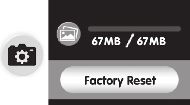 Postavke - Memorija/Vraćanje na tvorničke postavke