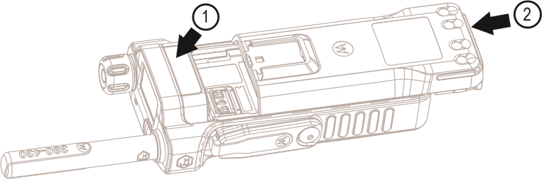 Installation af batteriet