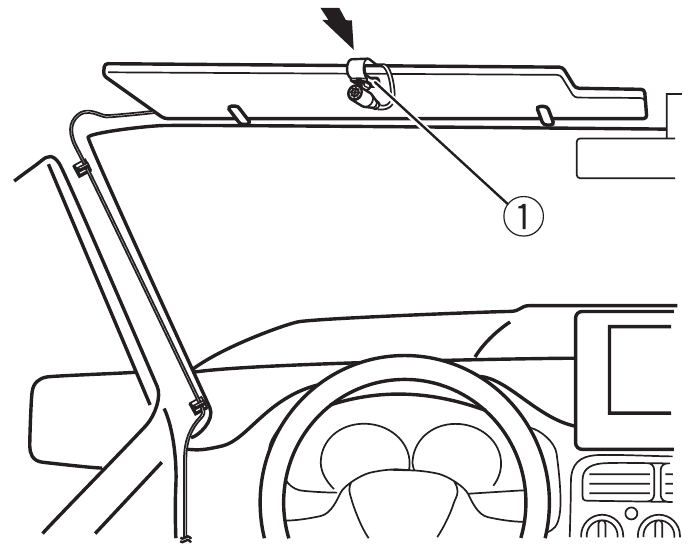 Asennus aurinkolippaan - Vaihe 2