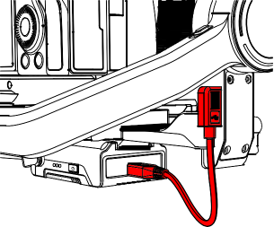 Installeren op ZHIYUN Stabilizer en kabels aansluiten - Stap 4