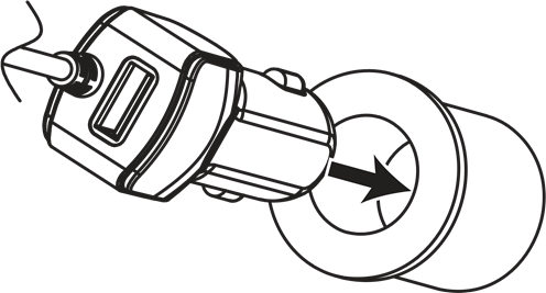 Montar o carregador de carro na tomada do ve&iacute;culo