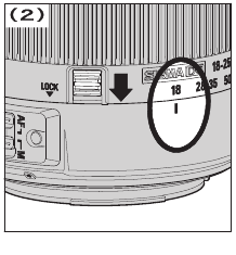  Zoomvergrendelingsschakelaar