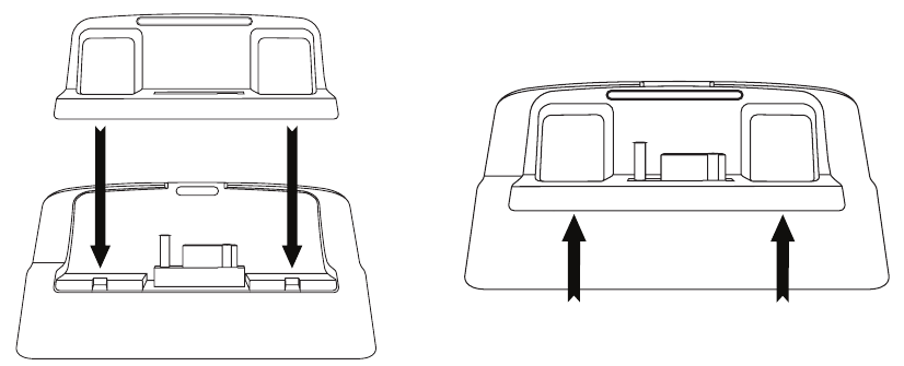 Umetnite adapter za priključivanje radija u priključnu stanicu - Korak 2 - Orijentirajte i postavite adapter za priključivanje radija